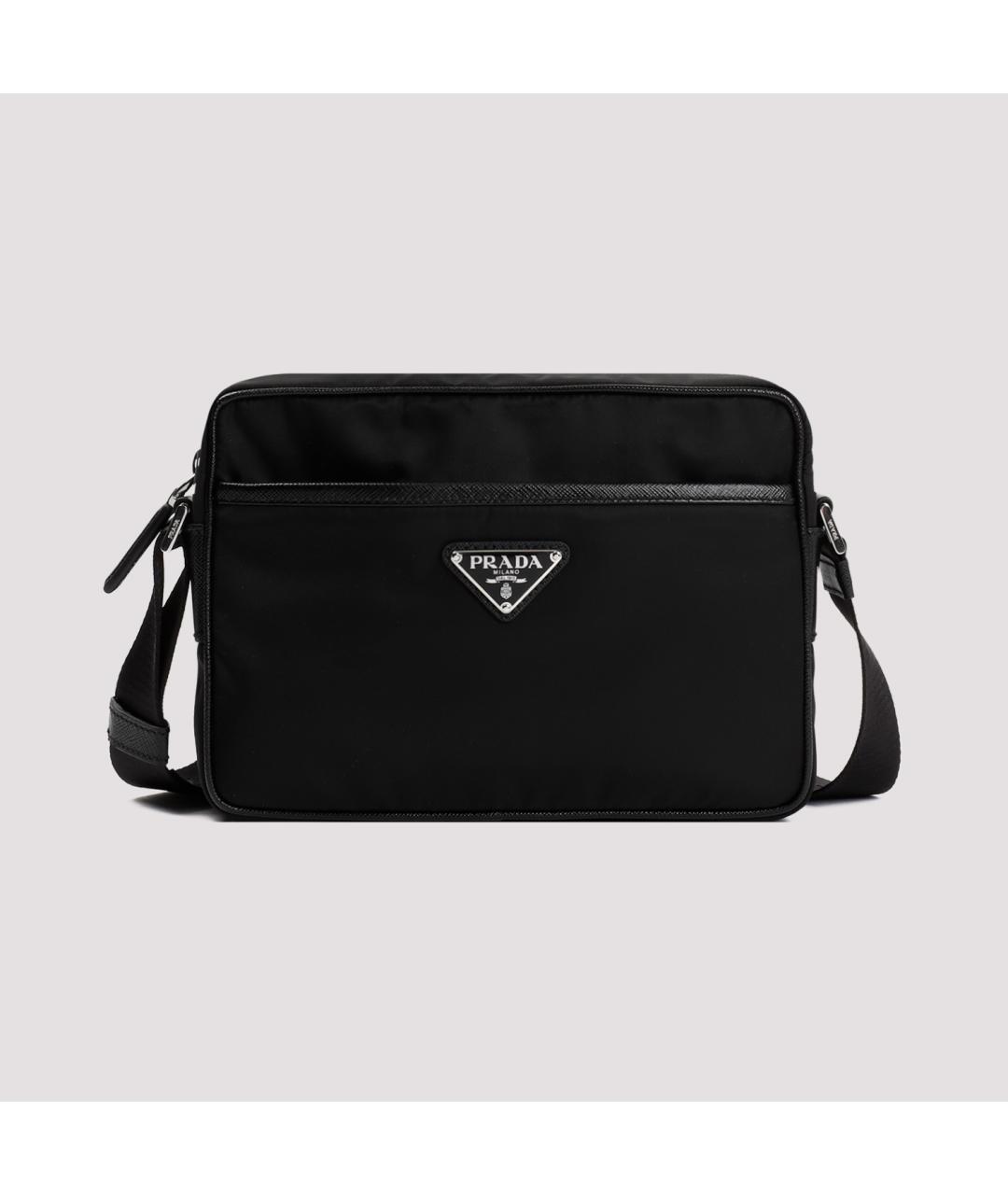 PRADA Черная синтетическая сумка на плечо, фото 3