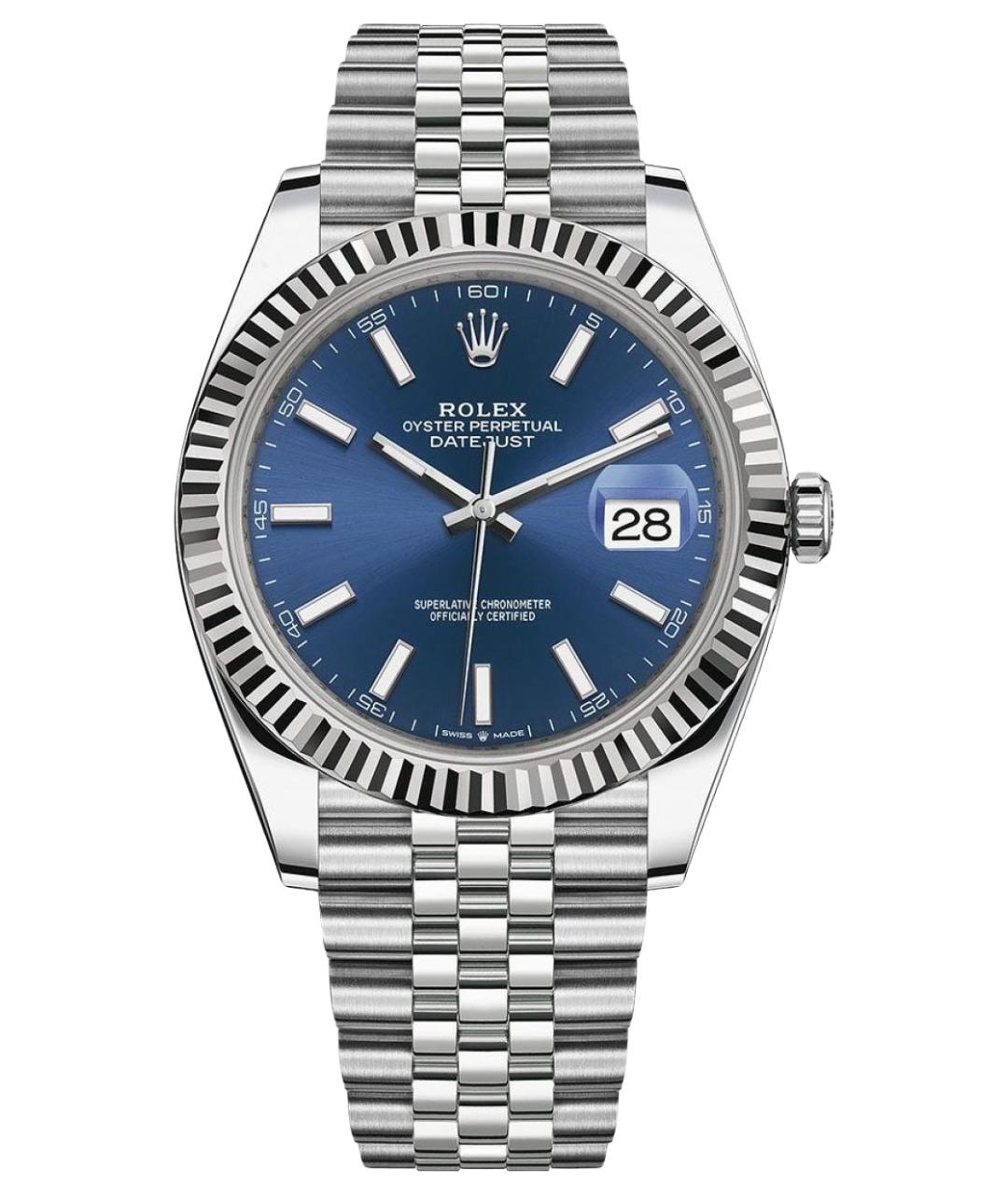 ROLEX Серебряные часы, фото 1