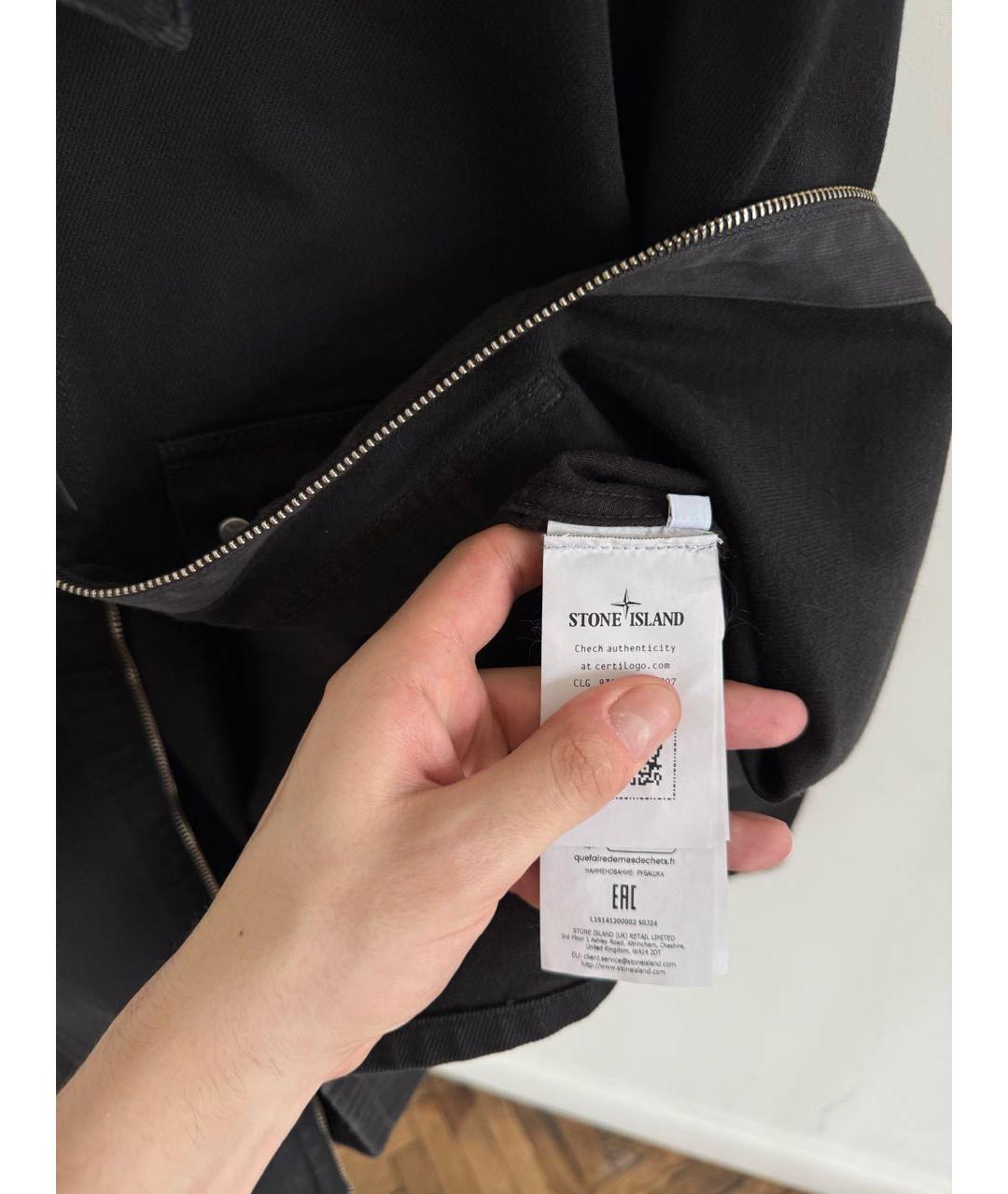 STONE ISLAND Черная куртка, фото 6