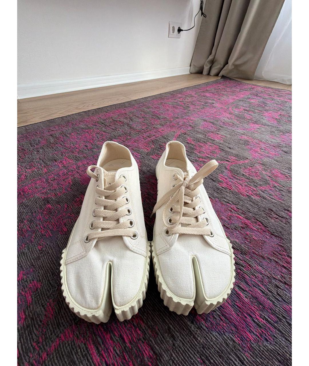 MM6 MAISON MARGIELA Белые текстильные кеды, фото 2