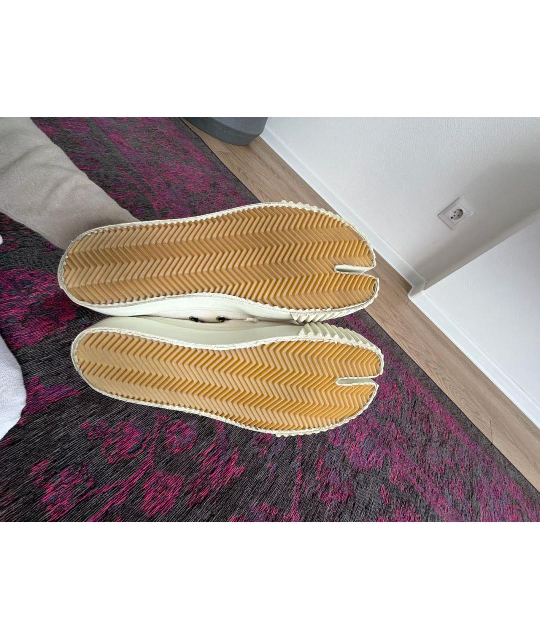 MM6 MAISON MARGIELA Белые текстильные кеды, фото 6