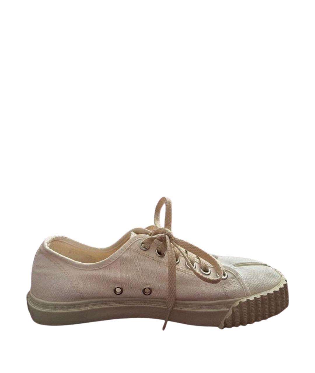 MM6 MAISON MARGIELA Белые текстильные кеды, фото 1