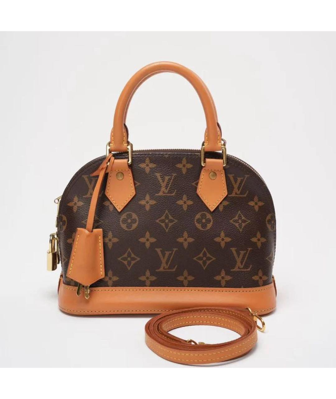 LOUIS VUITTON Коричневая сумка с короткими ручками, фото 9