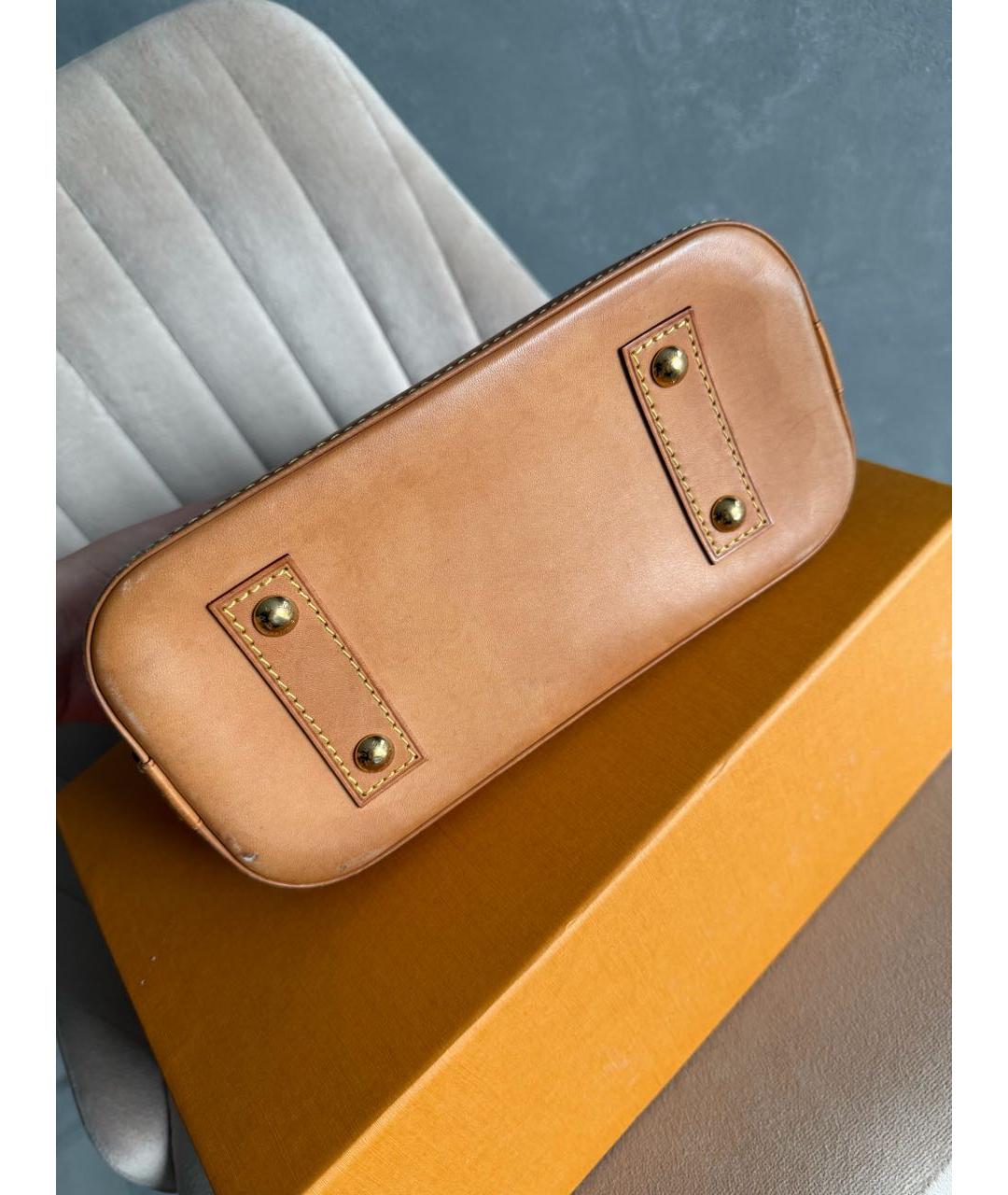 LOUIS VUITTON Коричневая сумка с короткими ручками, фото 4