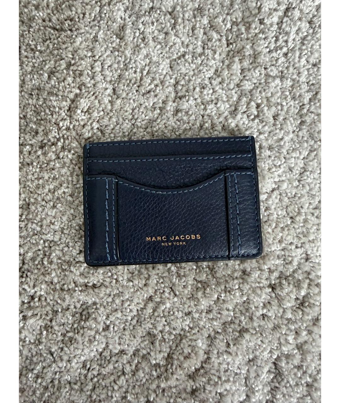 MARC JACOBS Синий кожаный кардхолдер, фото 3