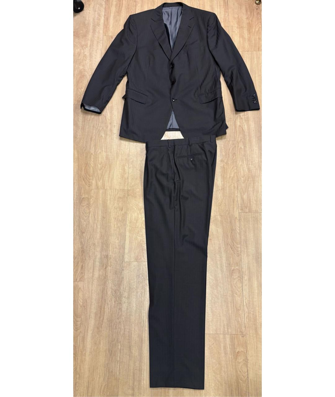 ERMENEGILDO ZEGNA XXX Антрацитовый классический костюм, фото 9