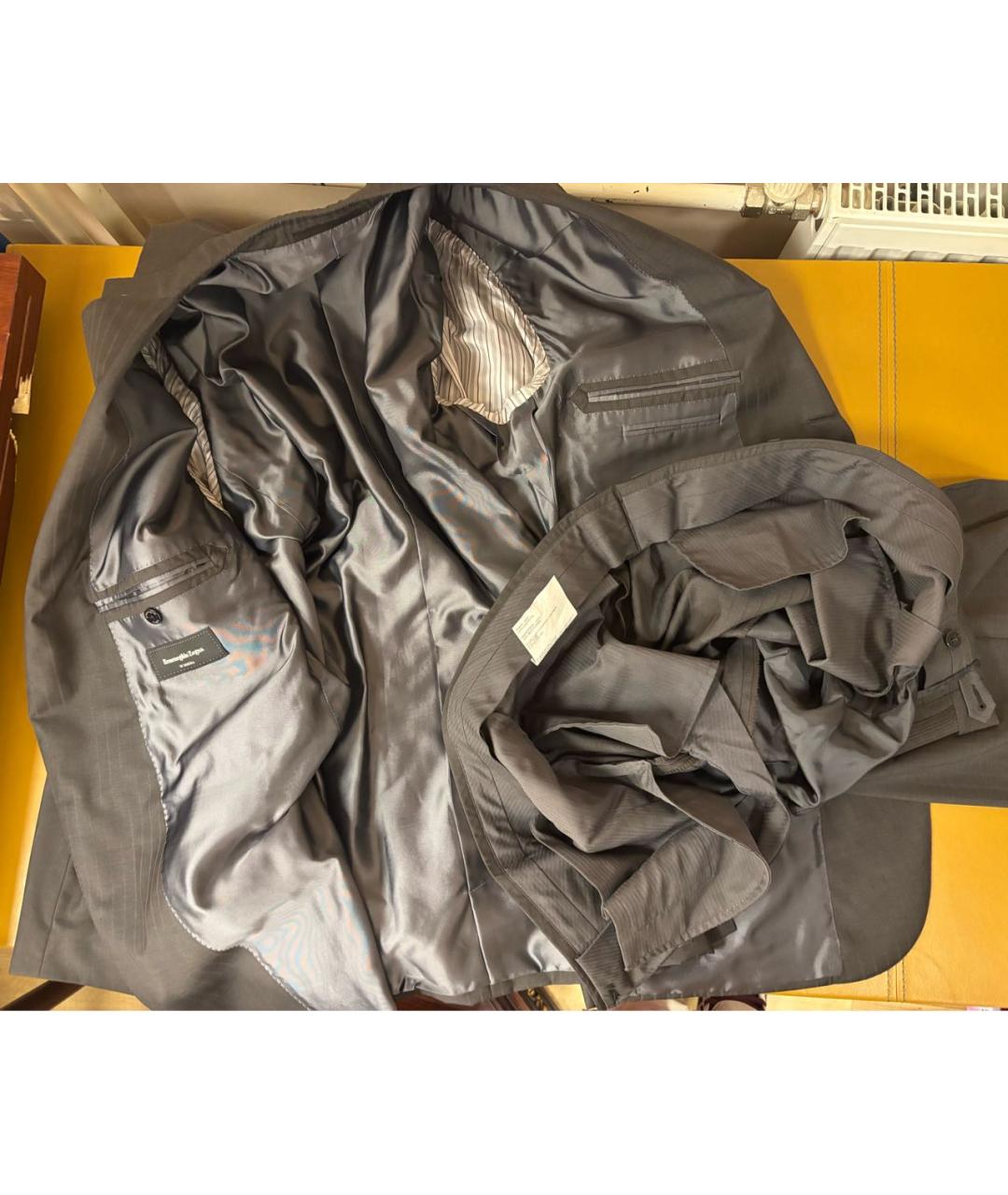 ERMENEGILDO ZEGNA XXX Антрацитовый классический костюм, фото 4
