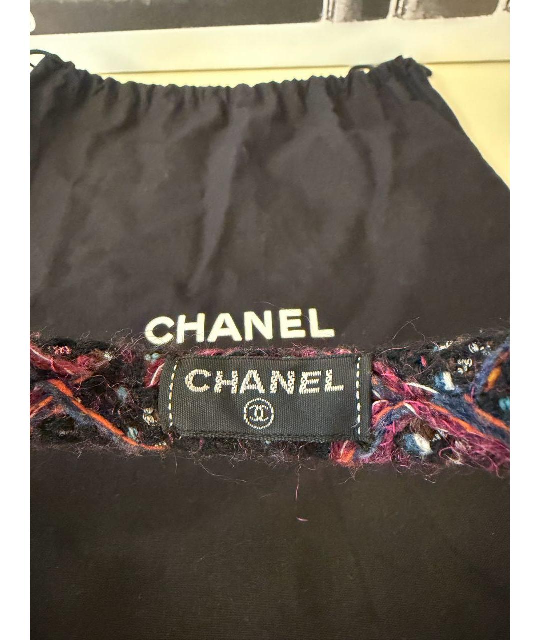 CHANEL Бордовые шерстяные наушники, фото 5