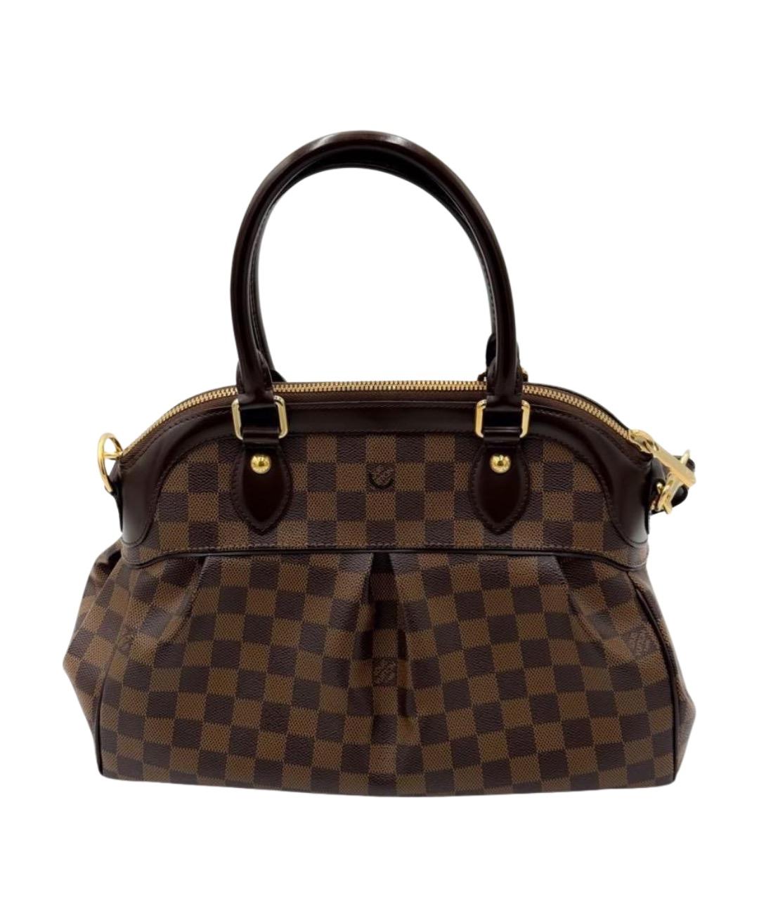 LOUIS VUITTON Коричневая сумка с короткими ручками, фото 1