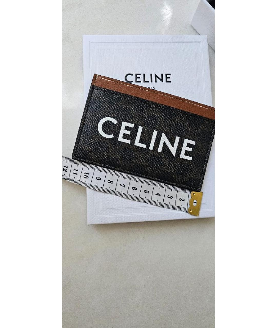 CELINE Коричневый кардхолдер, фото 2