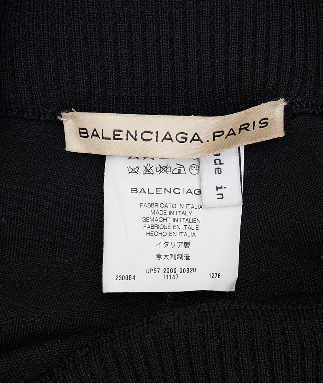 BALENCIAGA Черные шерстяные леггинсы и велосипедки, фото 9