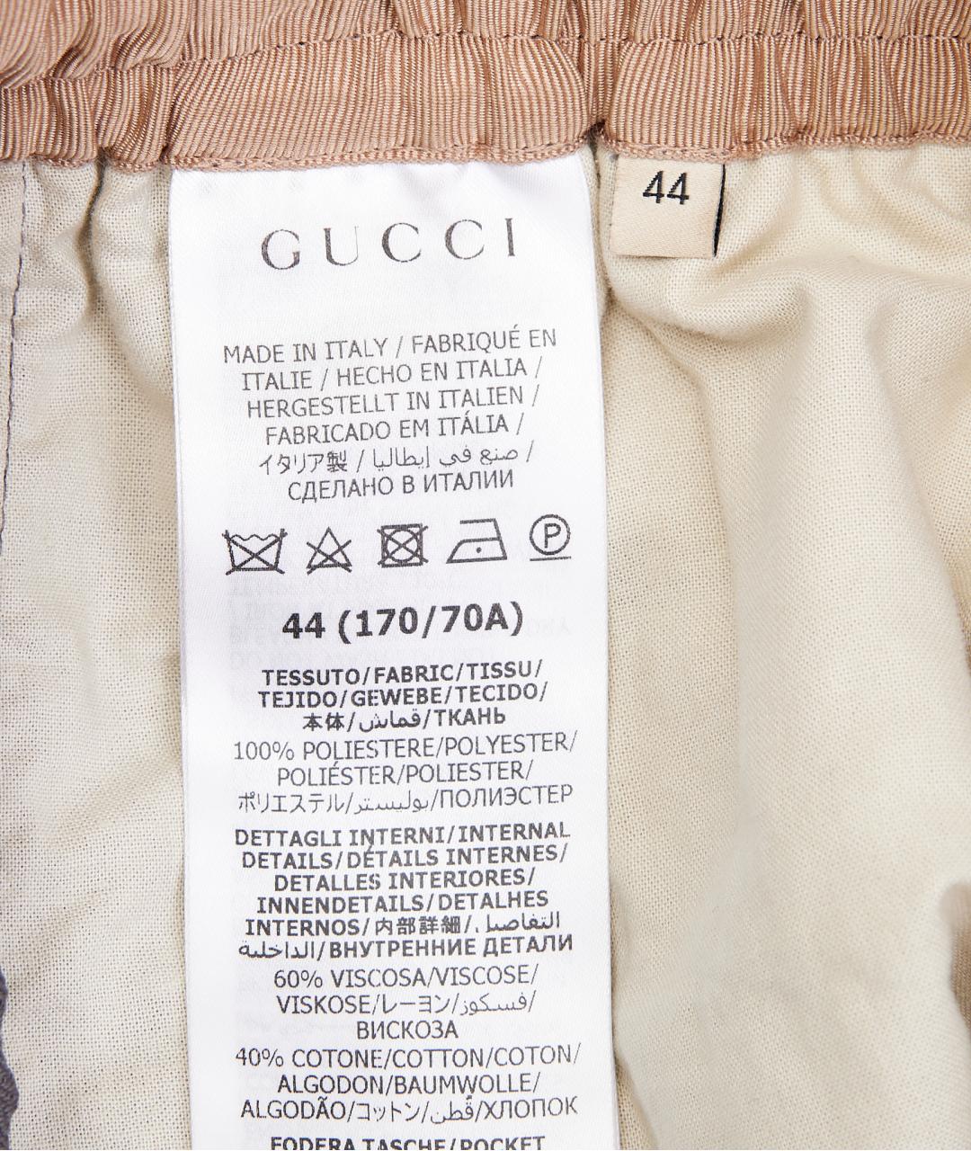 GUCCI Серые хлопковые спортивные брюки и шорты, фото 5