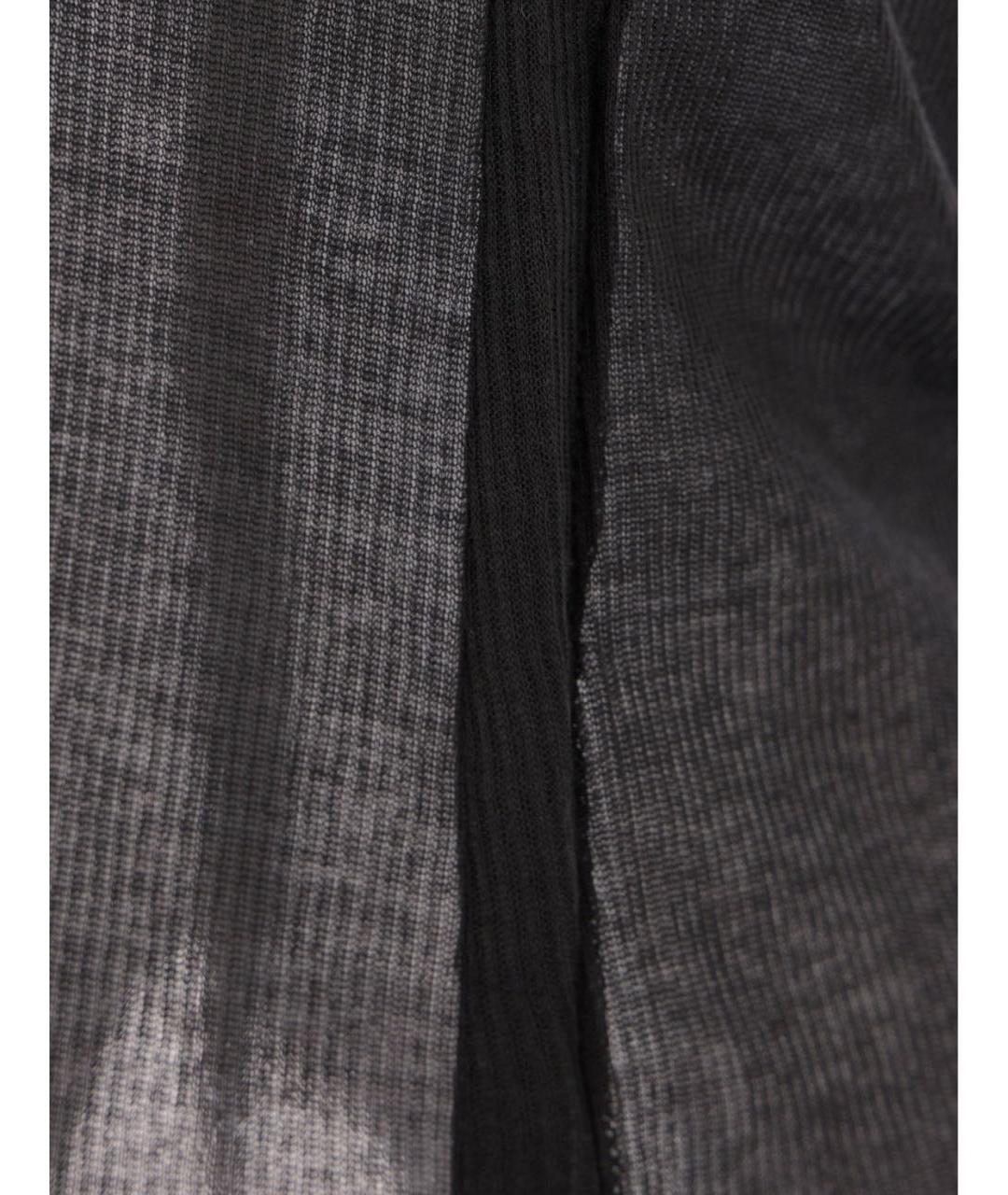 ANN DEMEULEMEESTER Черная хлопковая майка, фото 3