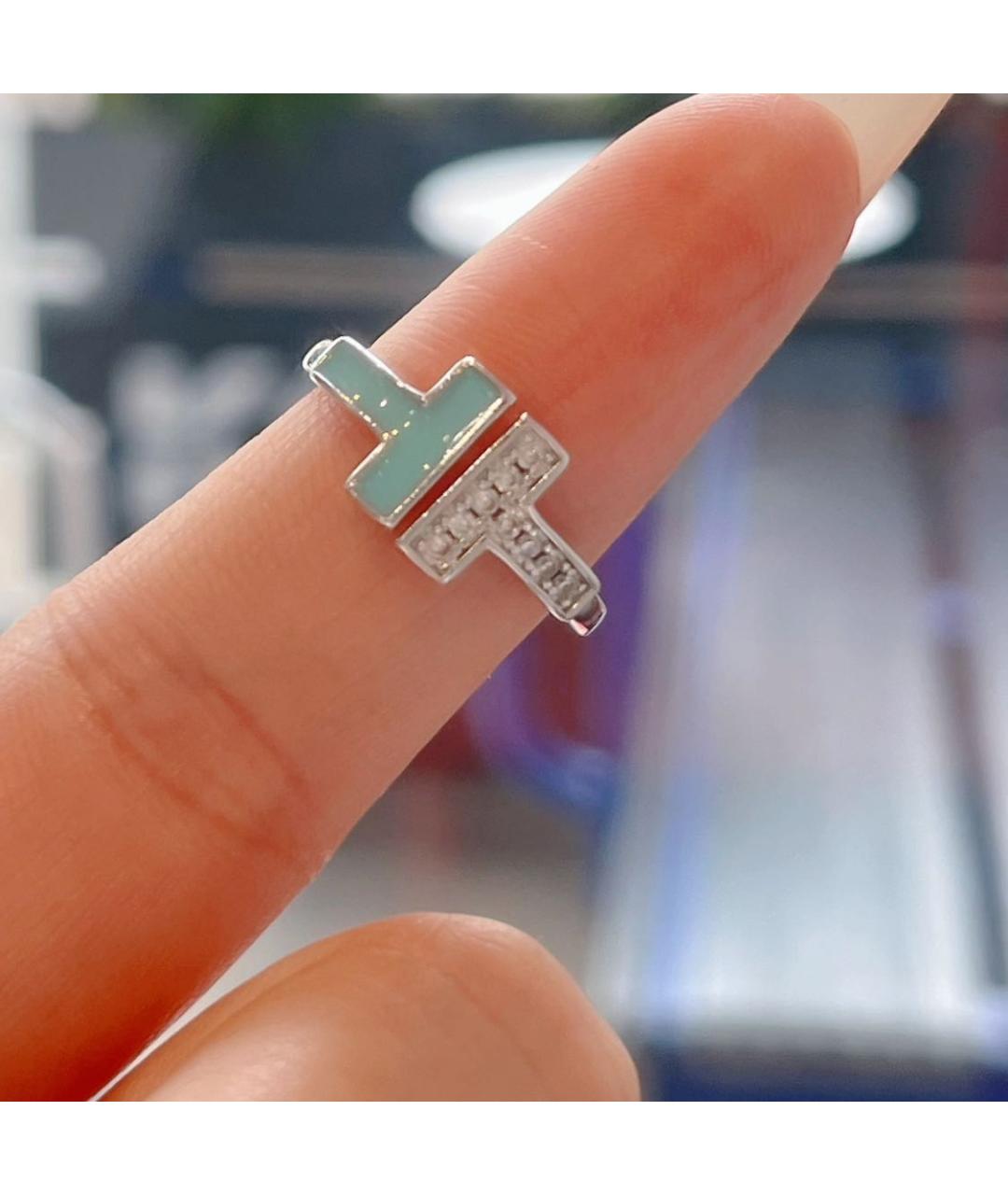 TIFFANY&CO Бирюзовое кольцо из белого золота, фото 5