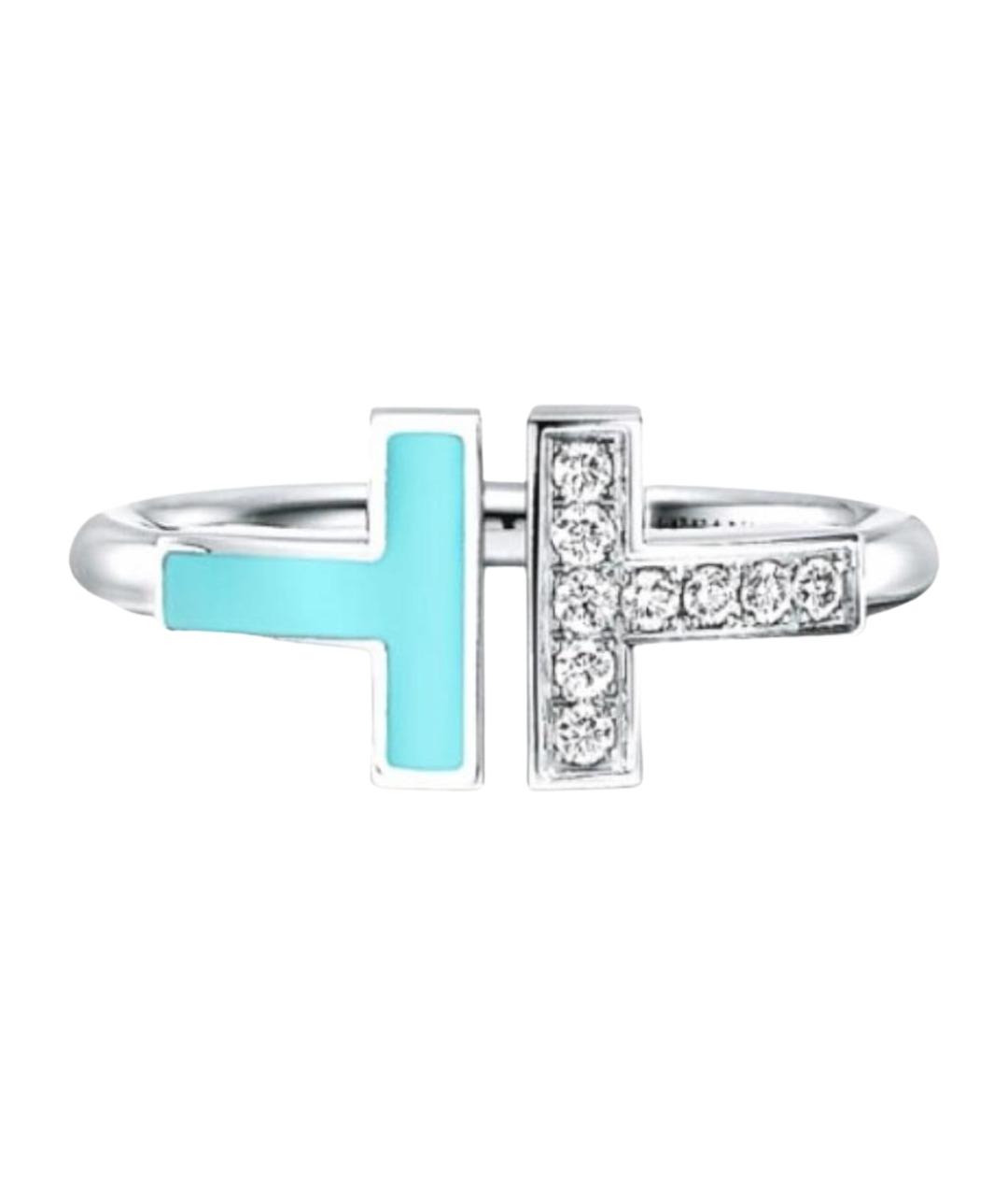 TIFFANY&CO Бирюзовое кольцо из белого золота, фото 1