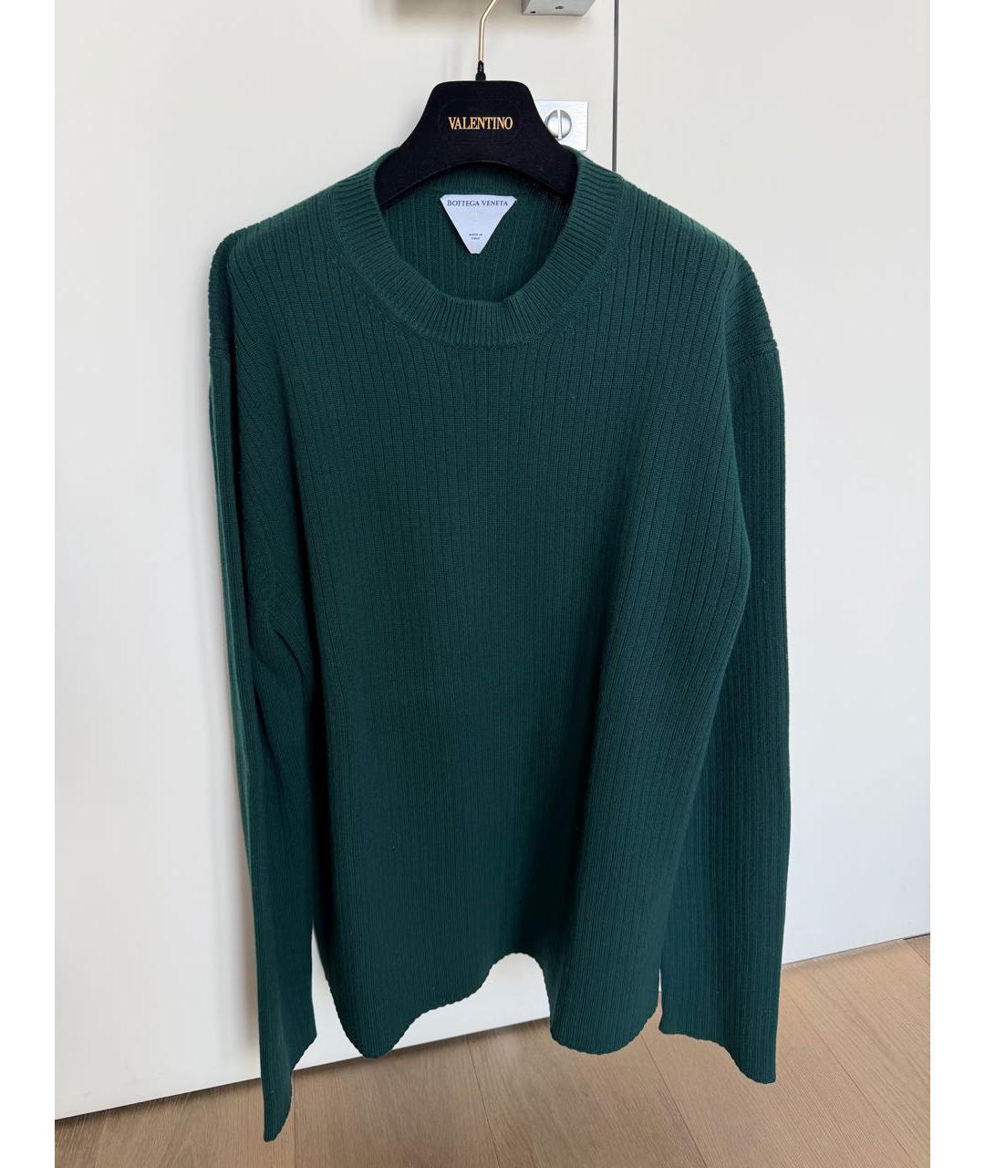 BOTTEGA VENETA Зеленый шерстяной джемпер / свитер, фото 6