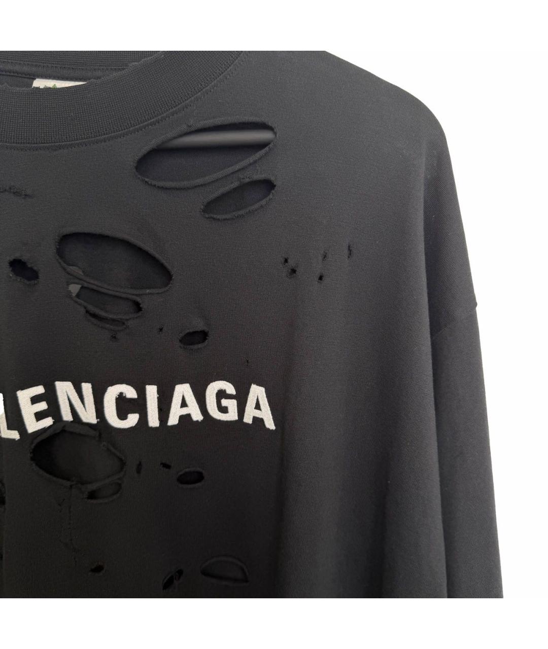 BALENCIAGA Черная футболка, фото 2