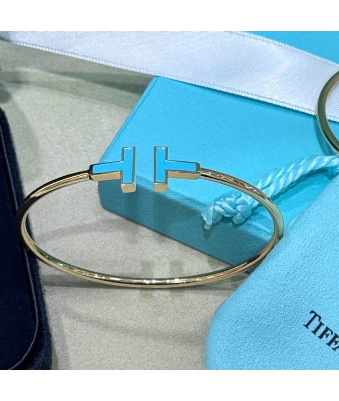 TIFFANY&CO Бирюзовый браслет из желтого золота, фото 5