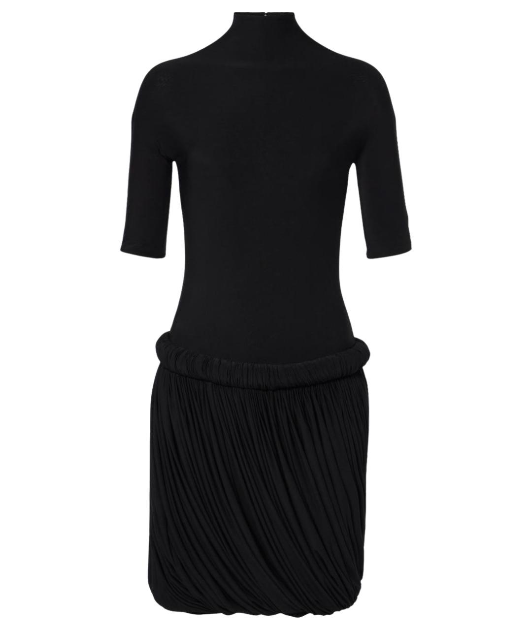 ALAIA Черное вискозное коктейльное платье, фото 1
