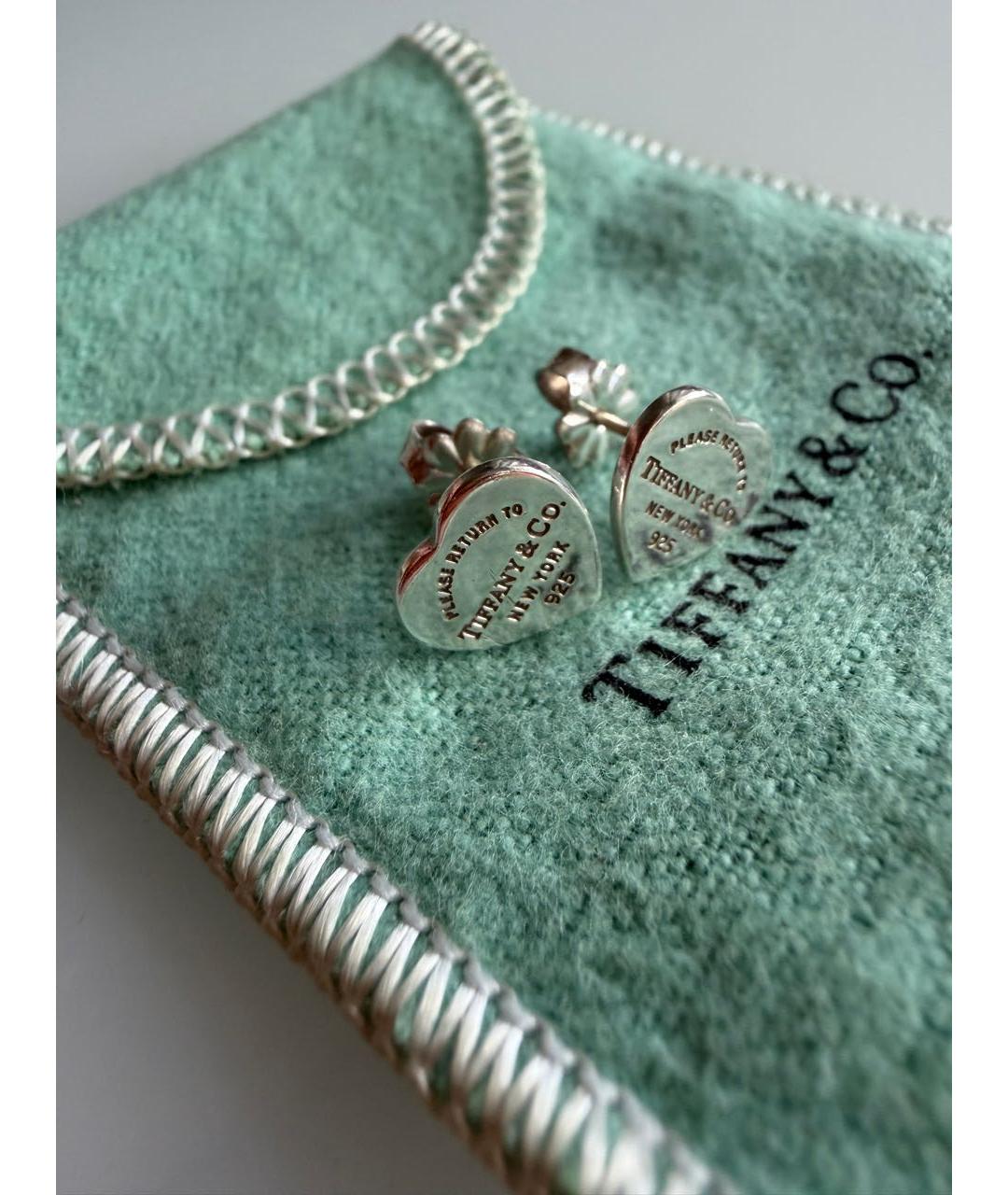 TIFFANY&CO Серебряные серебряные серьги, фото 4