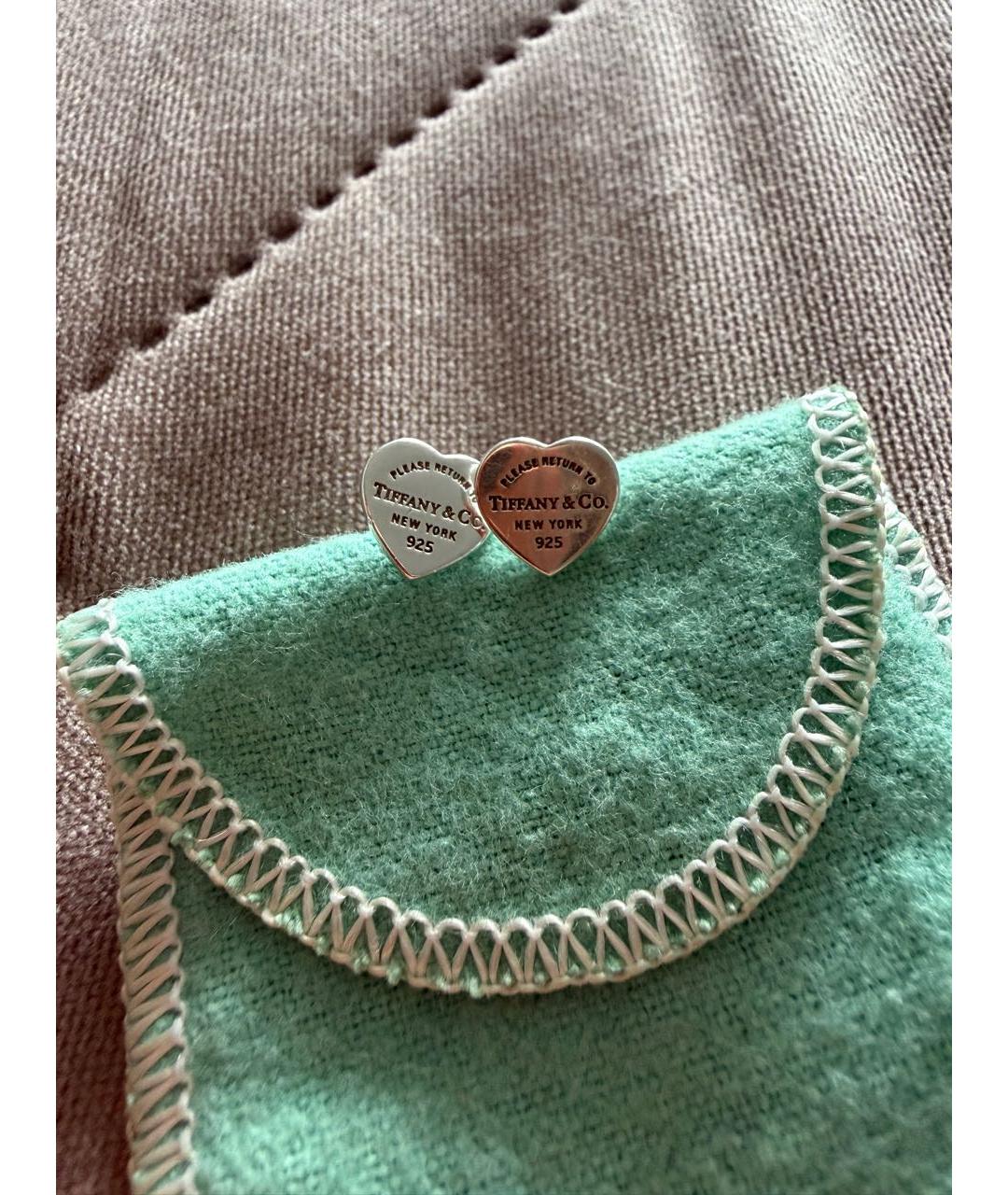 TIFFANY&CO Серебряные серебряные серьги, фото 2