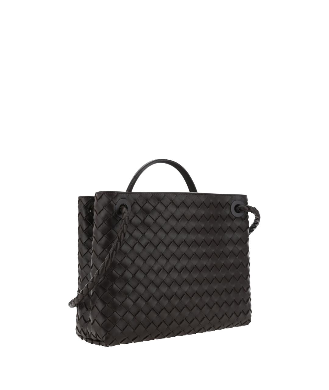 BOTTEGA VENETA Коричневая кожаная сумка через плечо, фото 3