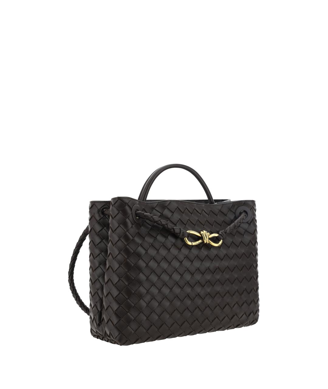 BOTTEGA VENETA Коричневая кожаная сумка через плечо, фото 2