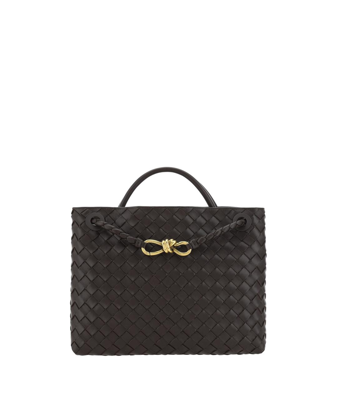 BOTTEGA VENETA Коричневая кожаная сумка через плечо, фото 1