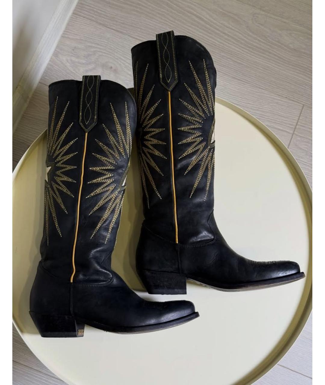 GOLDEN GOOSE DELUXE BRAND Кожаные сапоги, фото 2