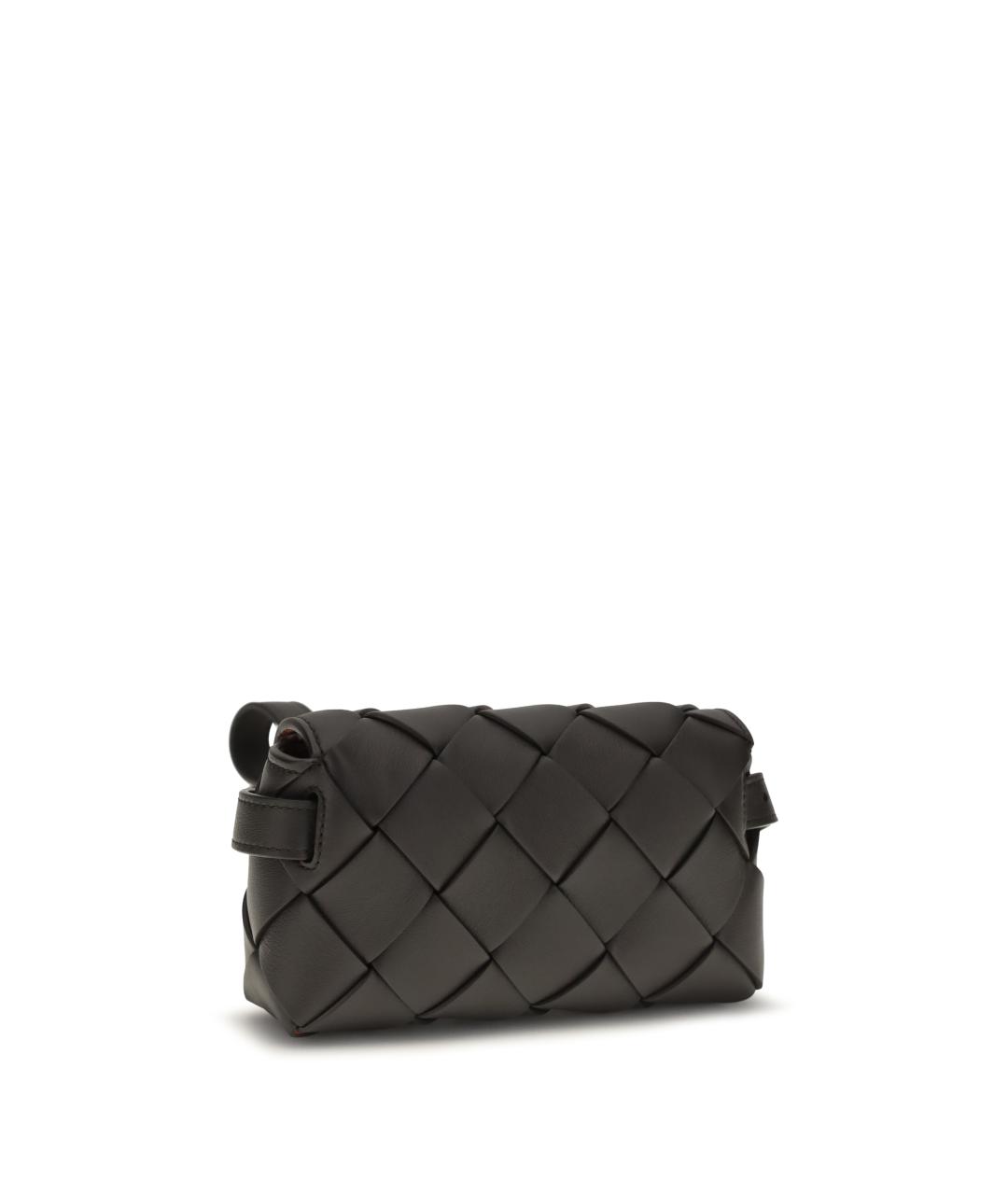 BOTTEGA VENETA Коричневая кожаная сумка на плечо, фото 3