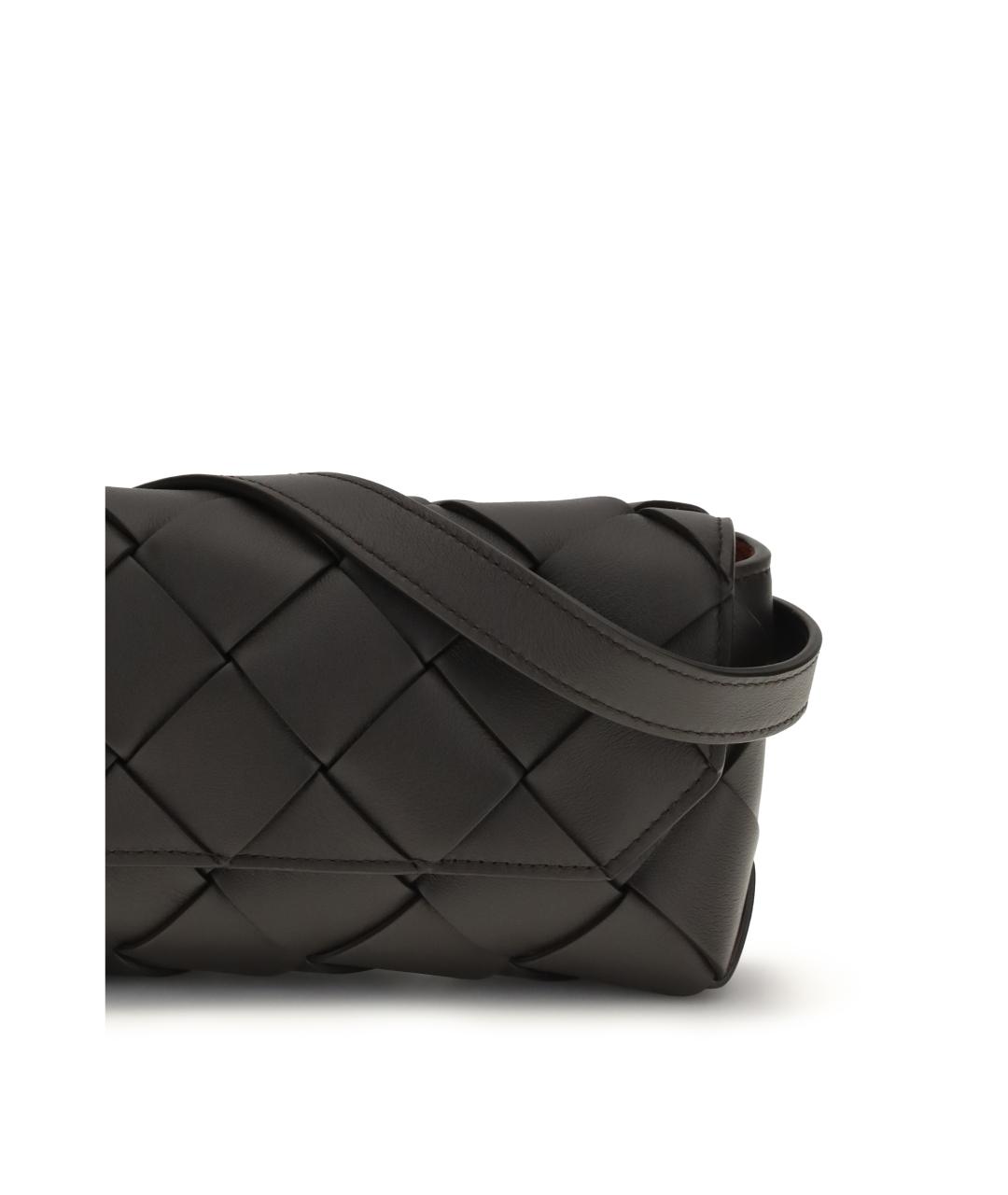BOTTEGA VENETA Коричневая кожаная сумка на плечо, фото 4