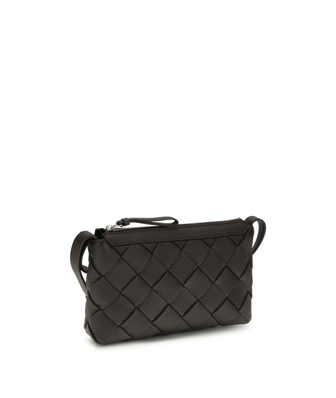 BOTTEGA VENETA Коричневая кожаная сумка на плечо, фото 2