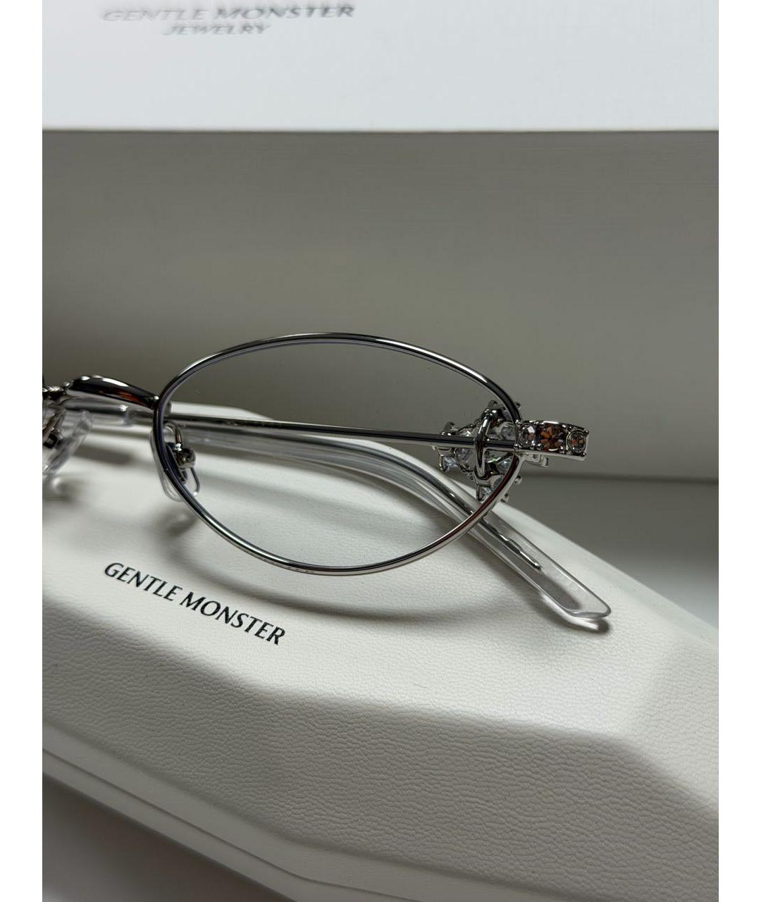 GENTLE MONSTER Серебряные металлические солнцезащитные очки, фото 6