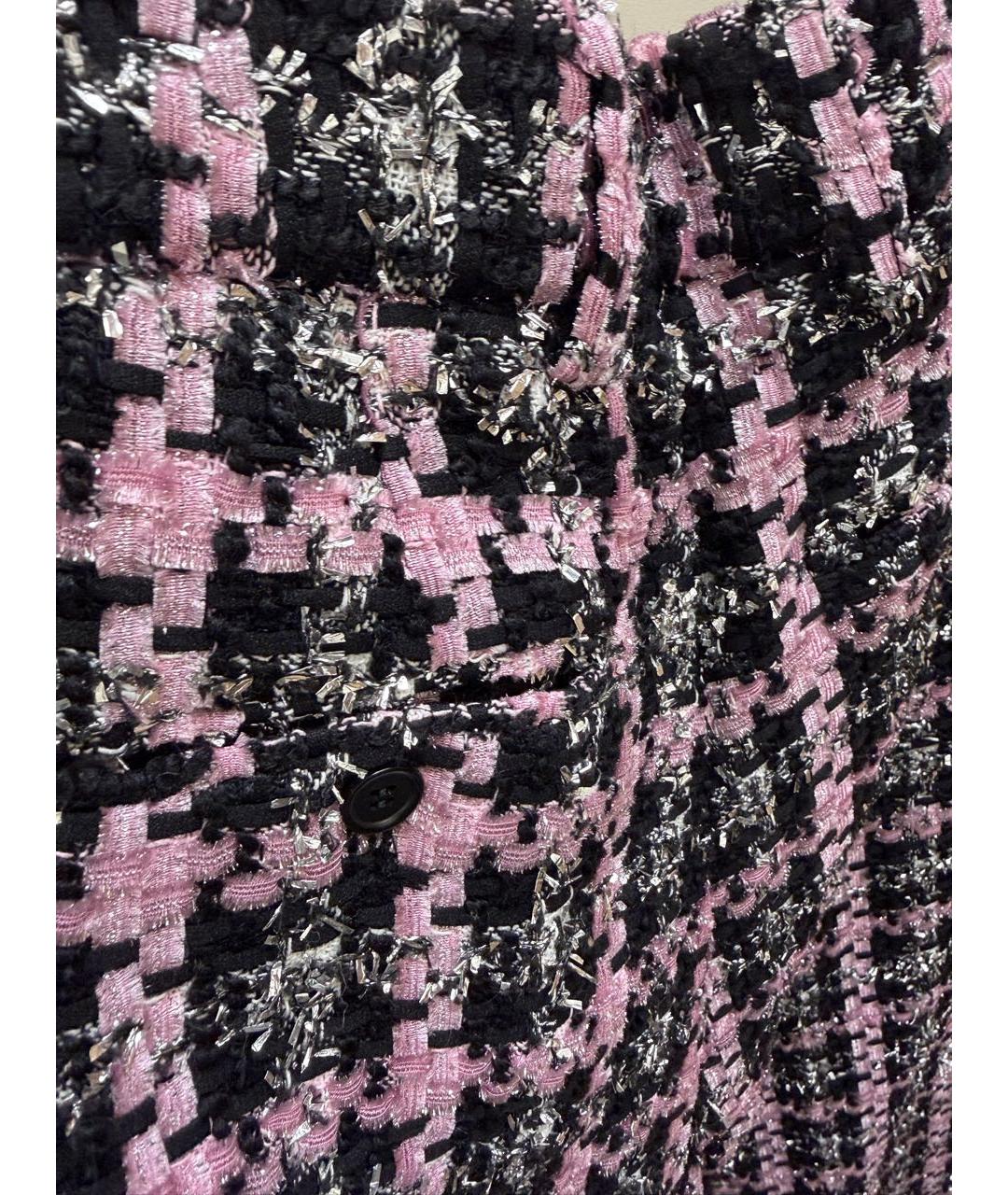 MSGM Мульти твидовые прямые брюки, фото 6