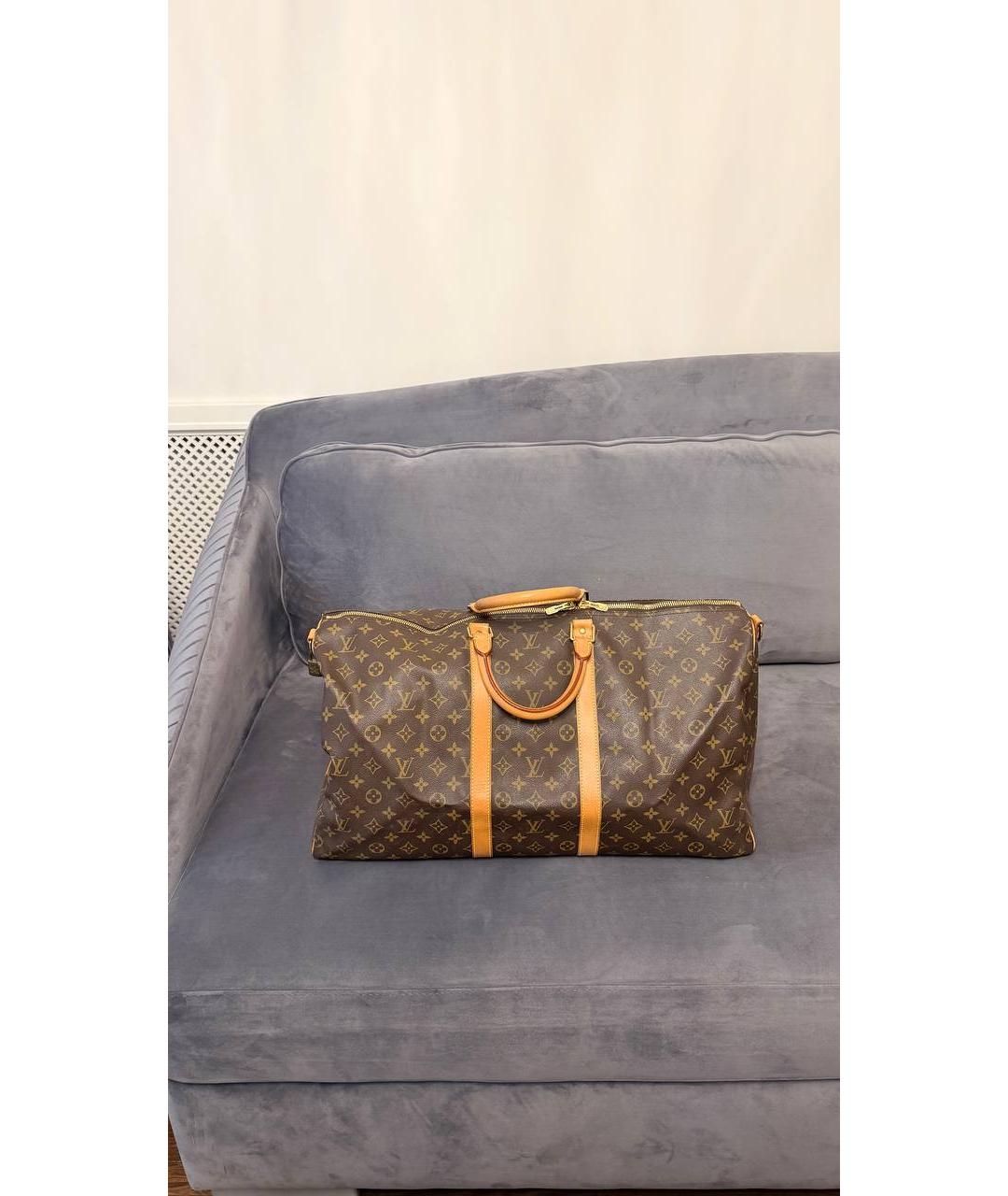 LOUIS VUITTON Коричневая дорожная/спортивная сумка, фото 5