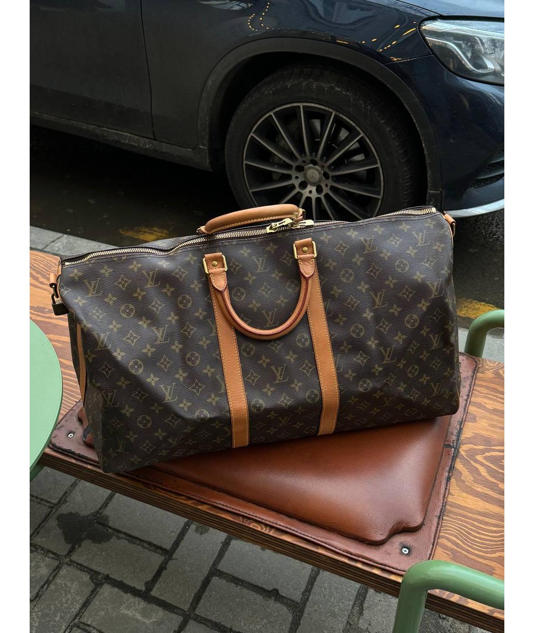 LOUIS VUITTON Коричневая дорожная/спортивная сумка, фото 3