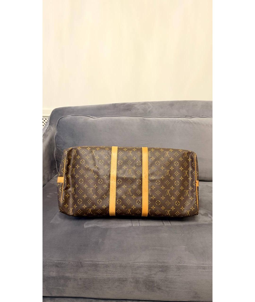 LOUIS VUITTON Коричневая дорожная/спортивная сумка, фото 8