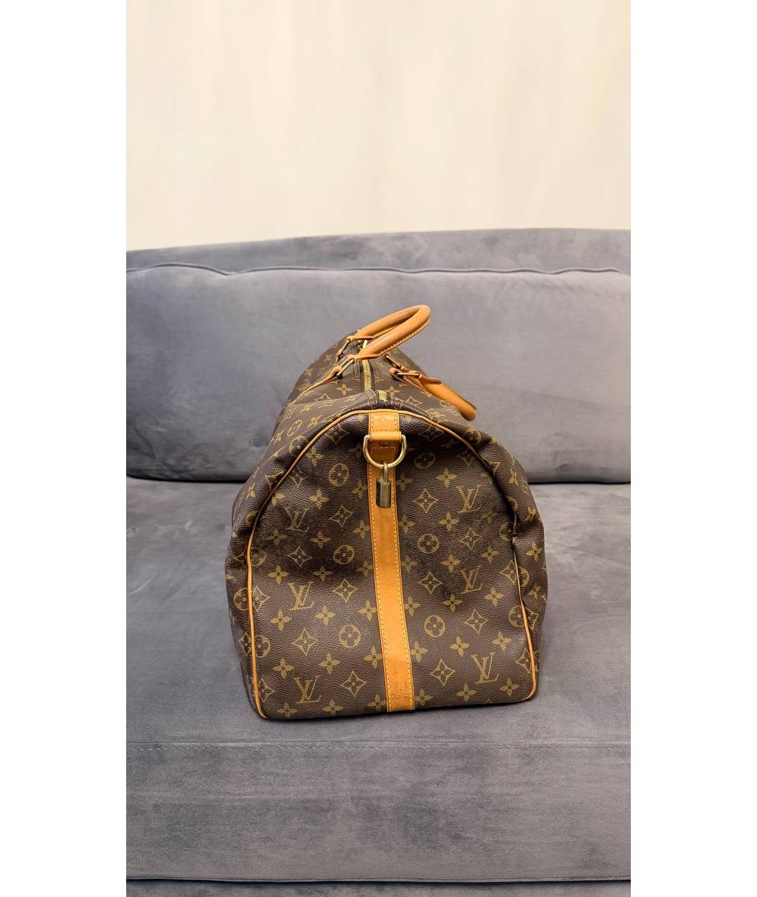 LOUIS VUITTON Коричневая дорожная/спортивная сумка, фото 6