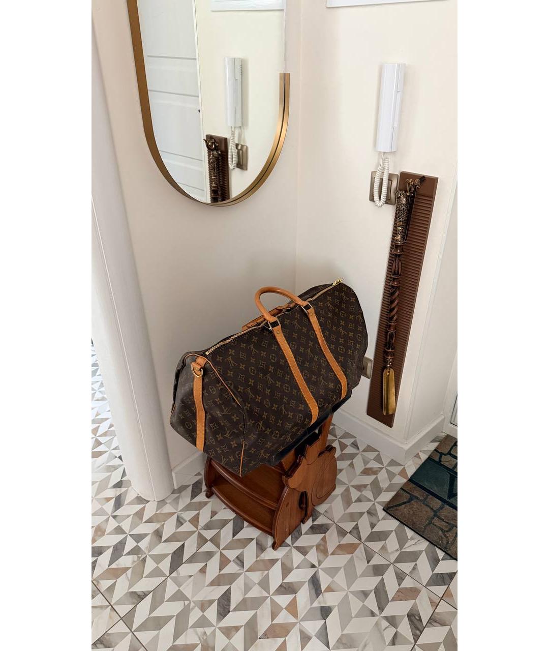 LOUIS VUITTON Коричневая дорожная/спортивная сумка, фото 4