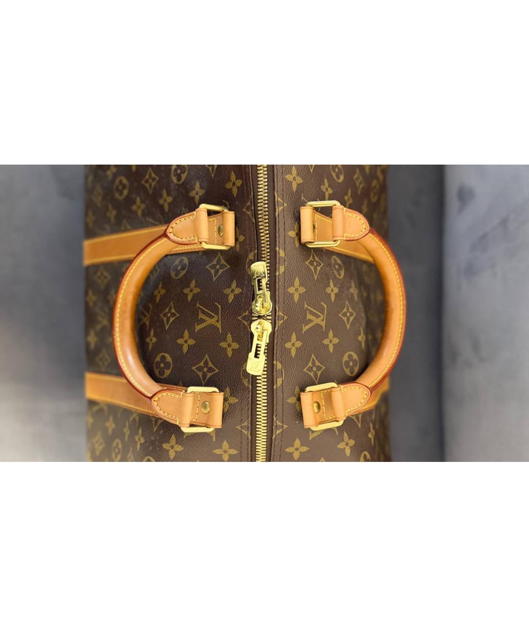 LOUIS VUITTON Коричневая дорожная/спортивная сумка, фото 9