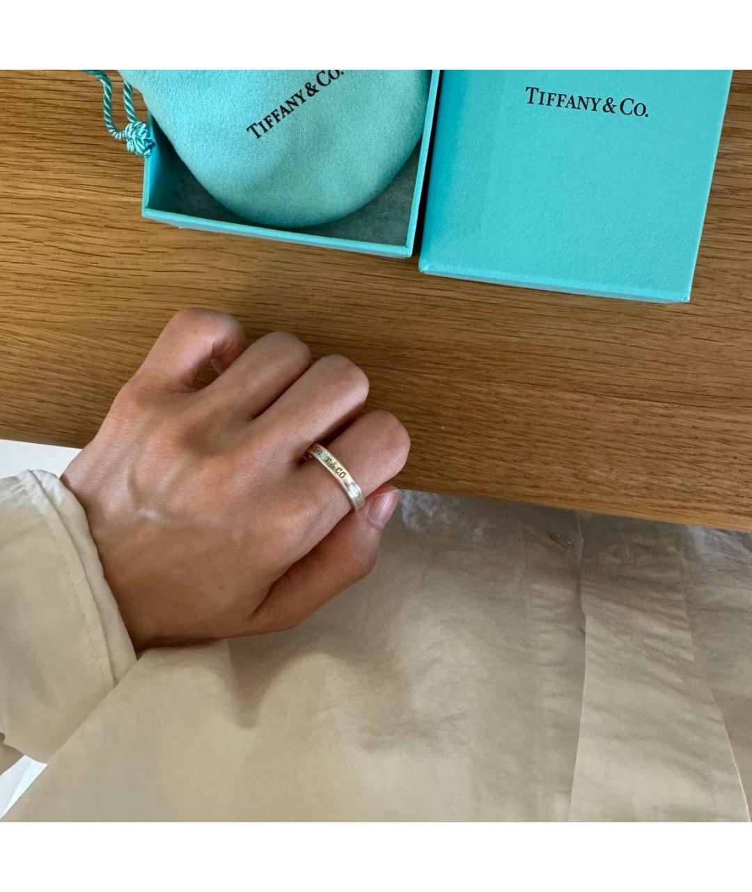 TIFFANY&CO Серебряное серебряное кольцо, фото 7
