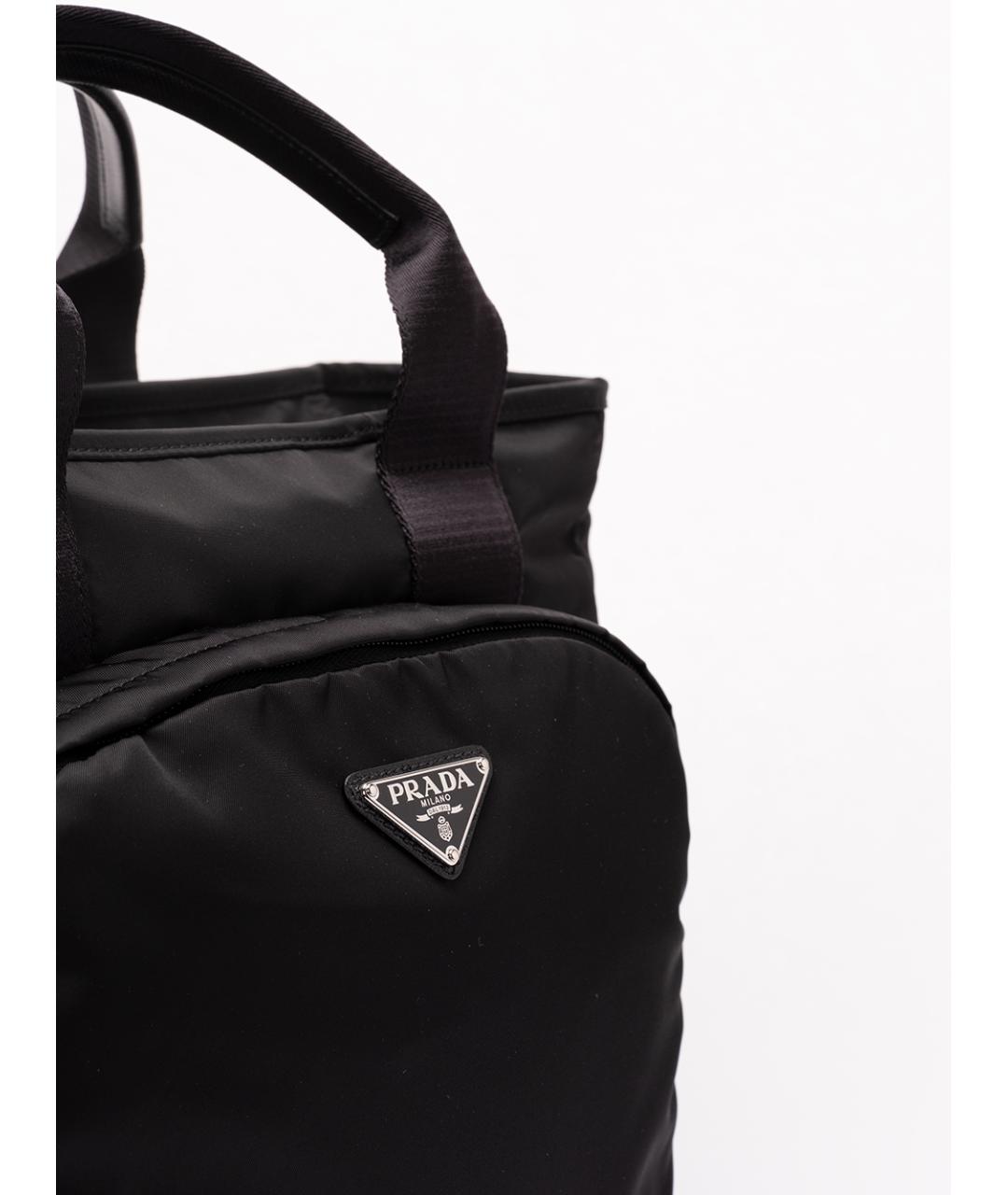 PRADA Черная синтетическая сумка на плечо, фото 4