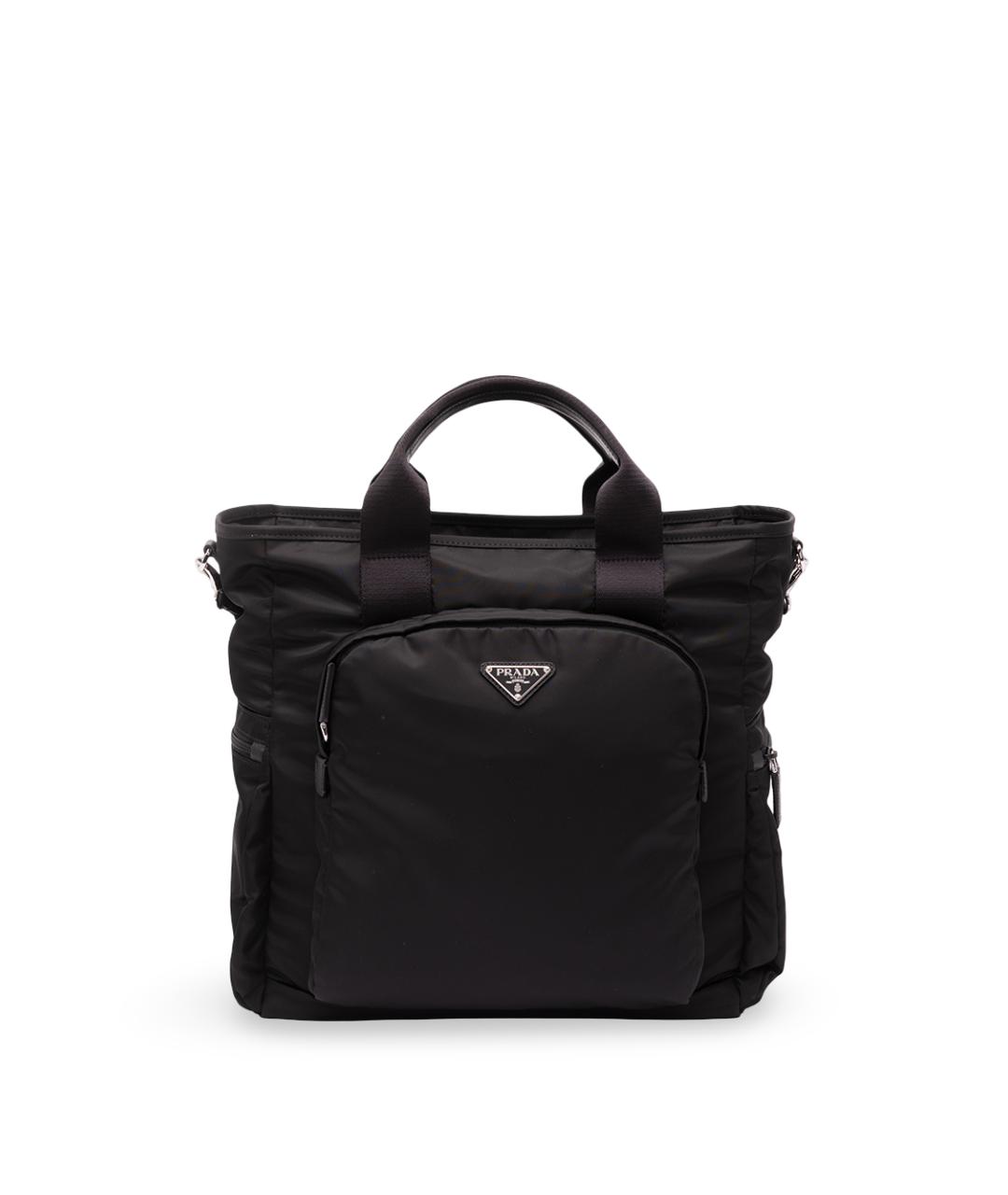PRADA Черная синтетическая сумка на плечо, фото 1