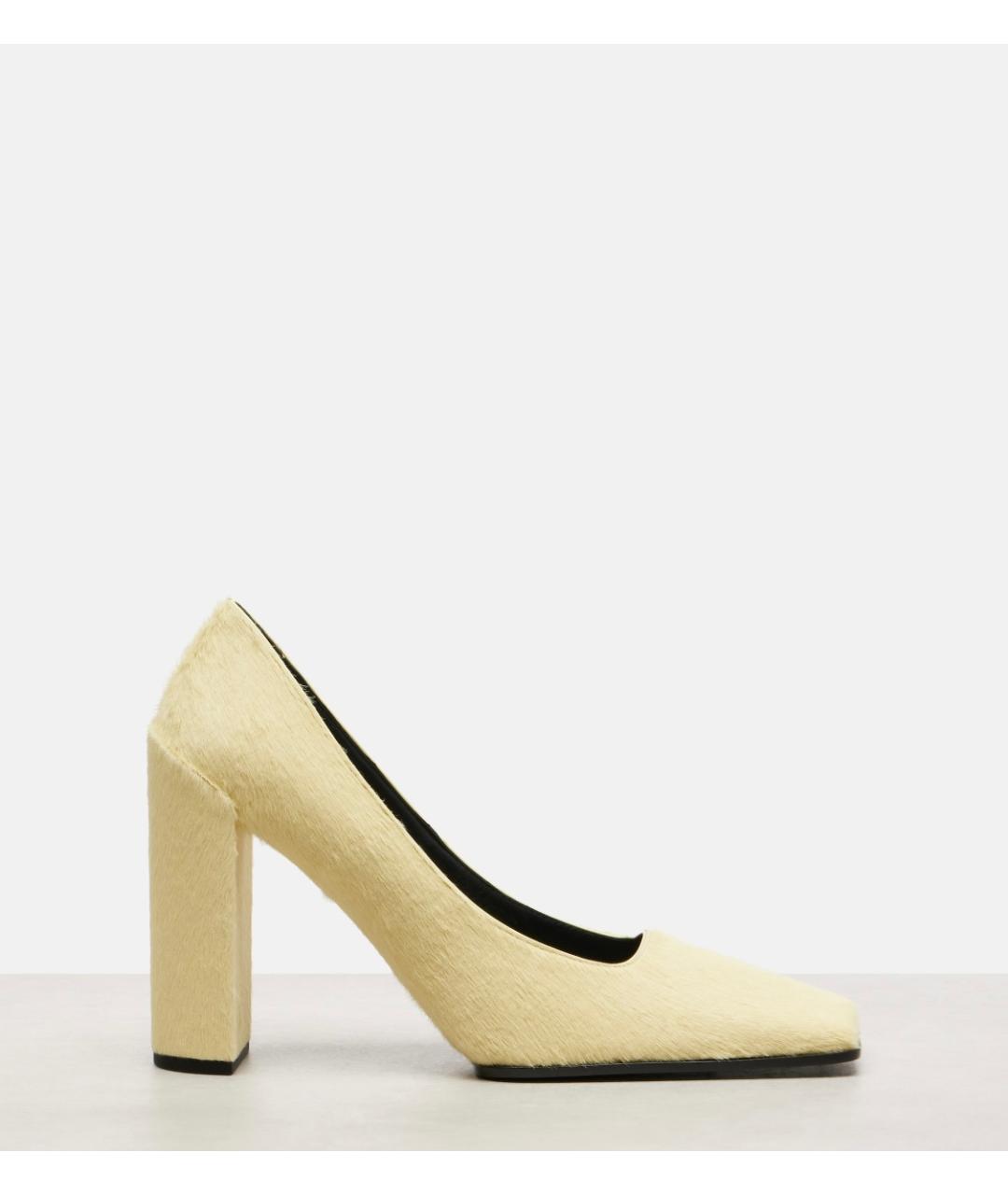 ALAIA Желтые кожаные туфли, фото 6