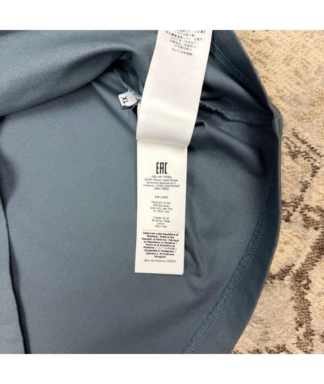 CP COMPANY Голубая хлопковая футболка, фото 5