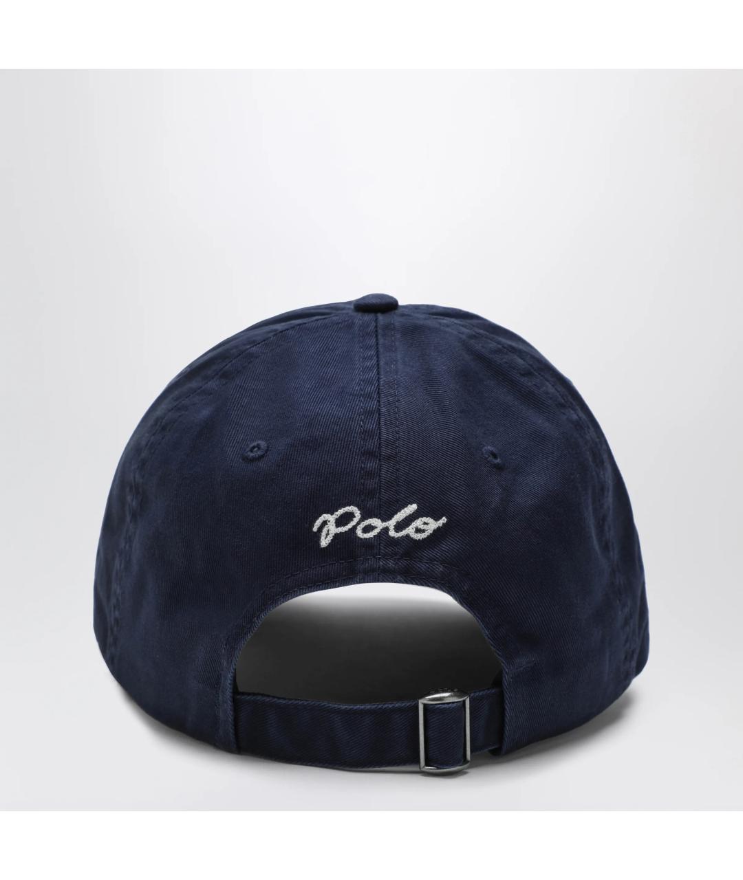POLO RALPH LAUREN Синяя хлопковая кепка/бейсболка, фото 2