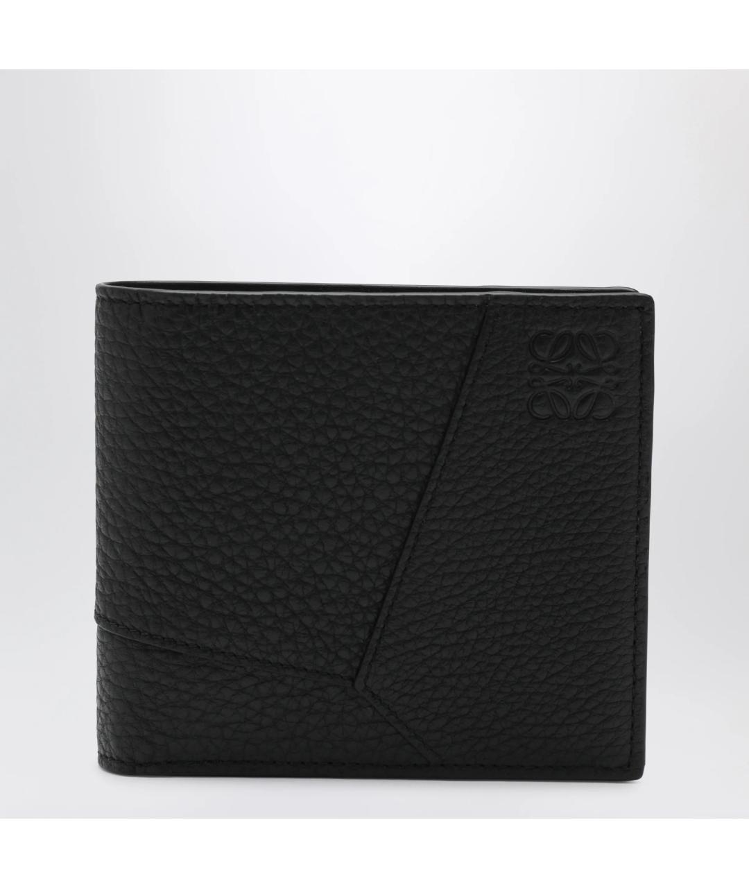 LOEWE Черный кожаный кошелек, фото 3