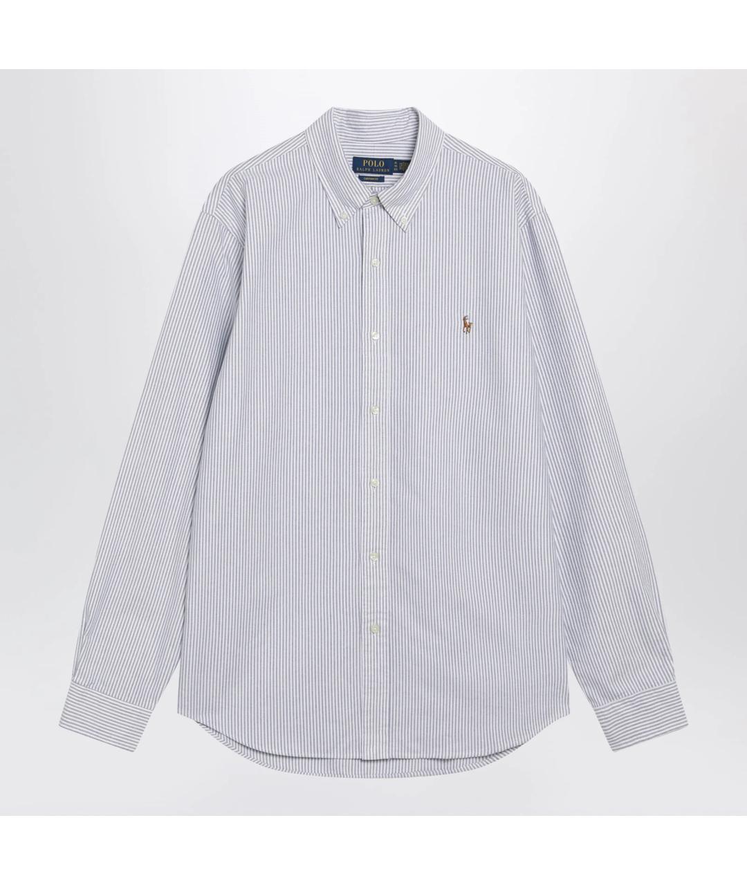 POLO RALPH LAUREN Голубая хлопковая кэжуал рубашка, фото 3