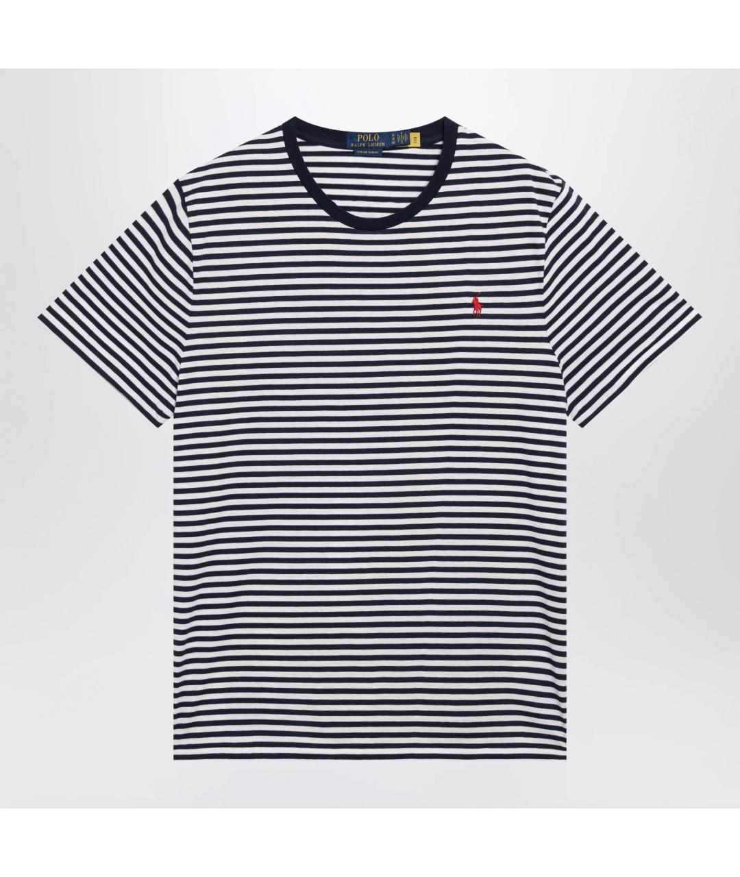 POLO RALPH LAUREN Синяя хлопковая футболка, фото 3