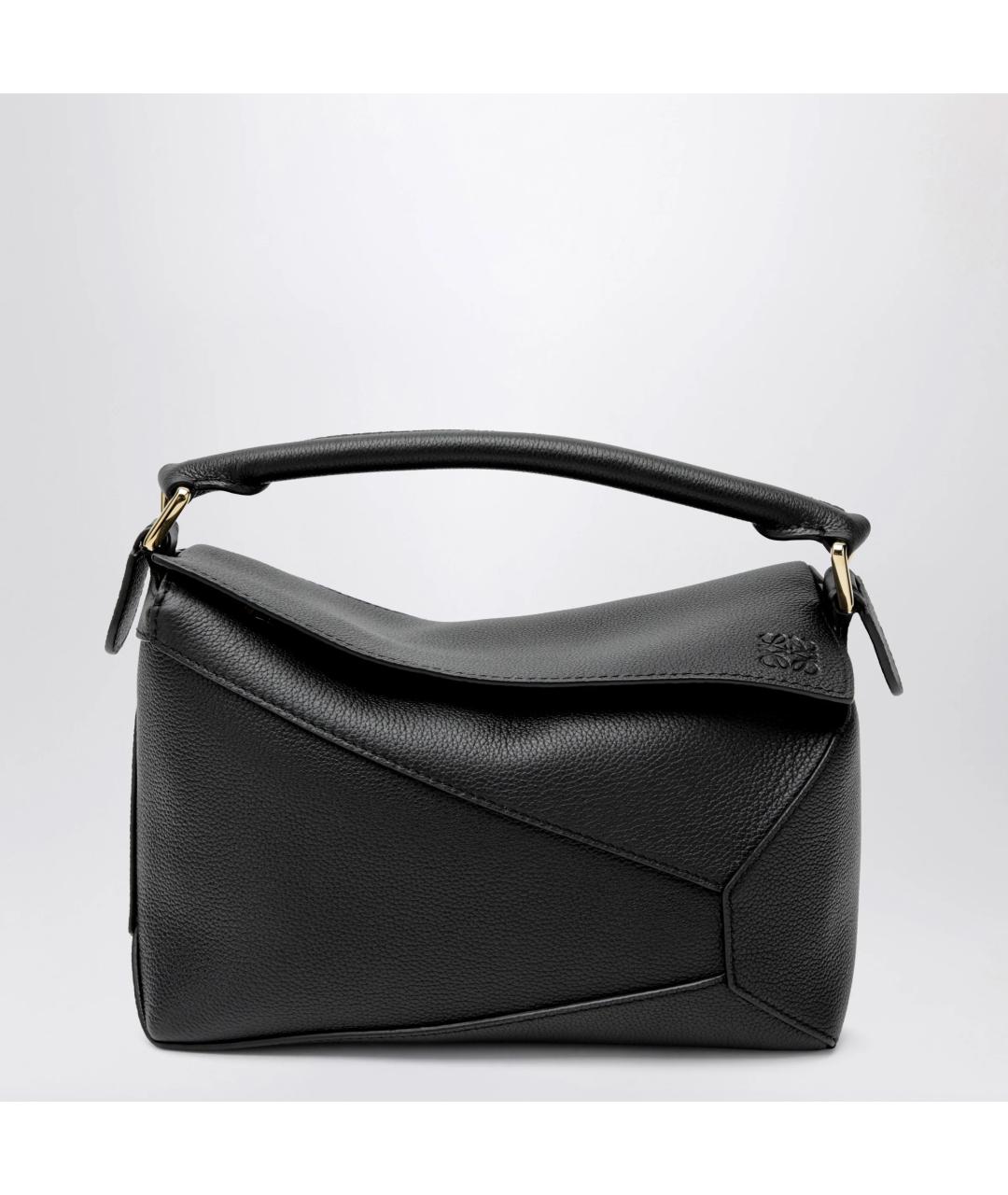 LOEWE Черная кожаная сумка через плечо, фото 3